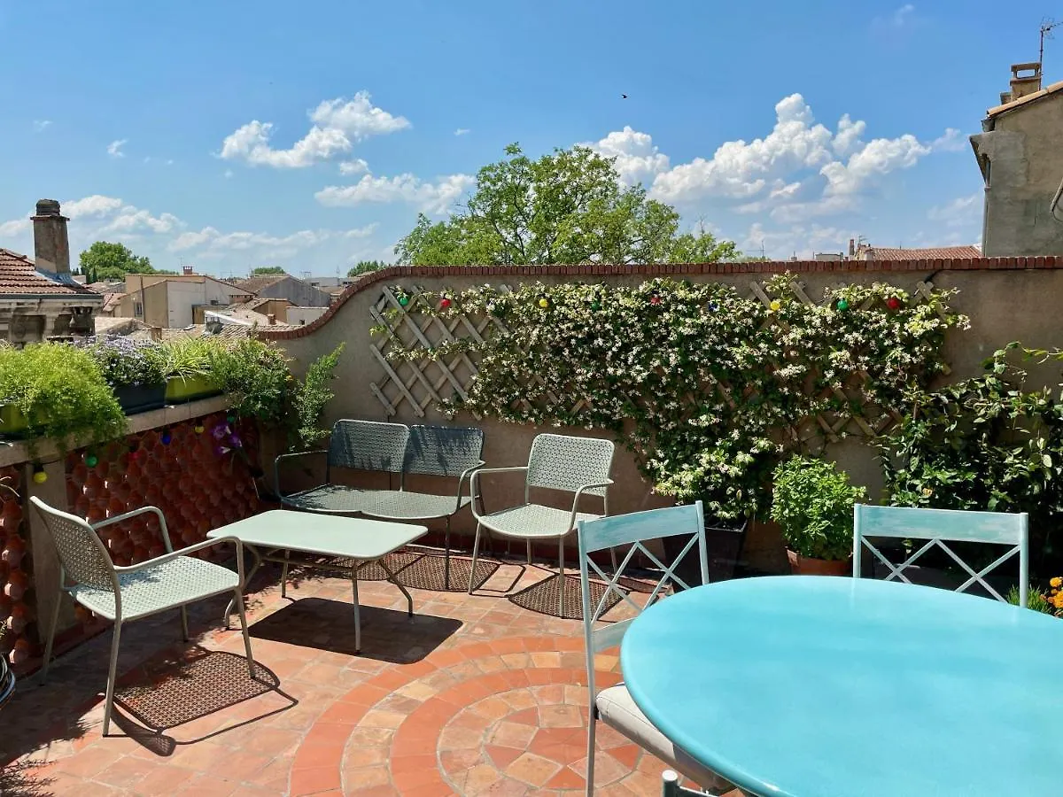 L'Atypique - T3 Grande Terrasse, Bbq Vue Et Cheminee Apartment Avignon